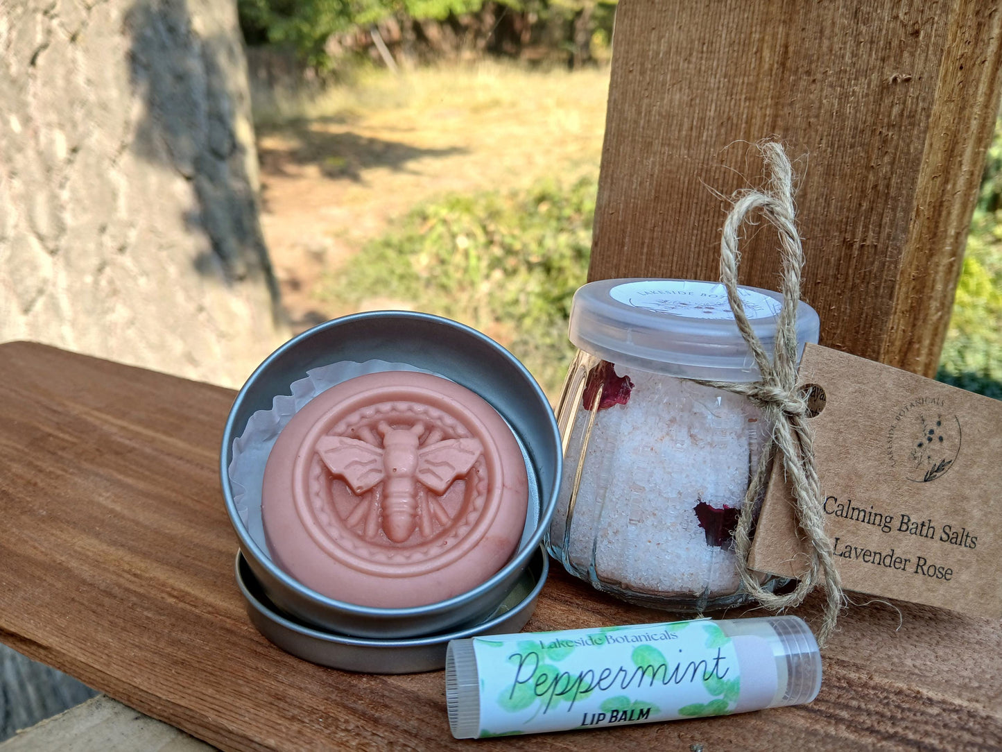 Lotion bar, Bath salt set